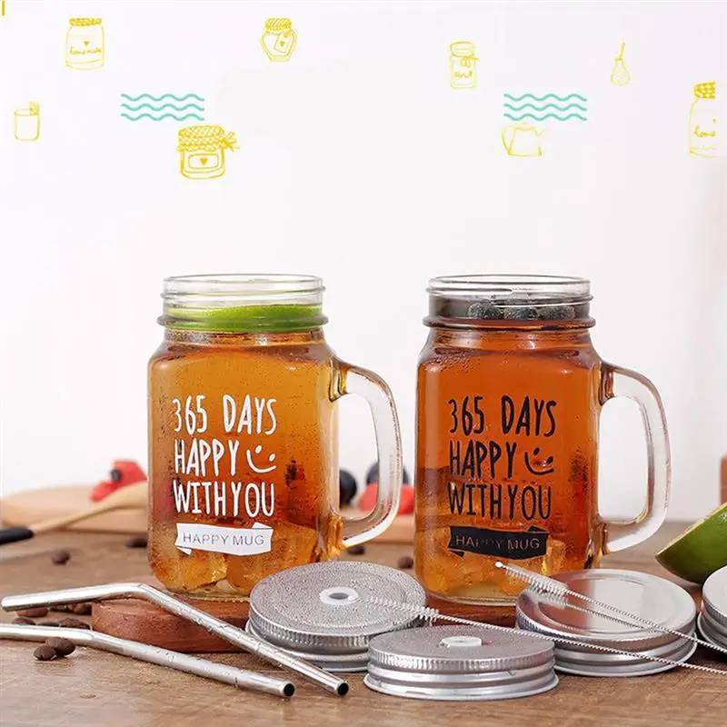 Mason банка кружки Кофе сок из нержавеющей стали бутылка для пар классические