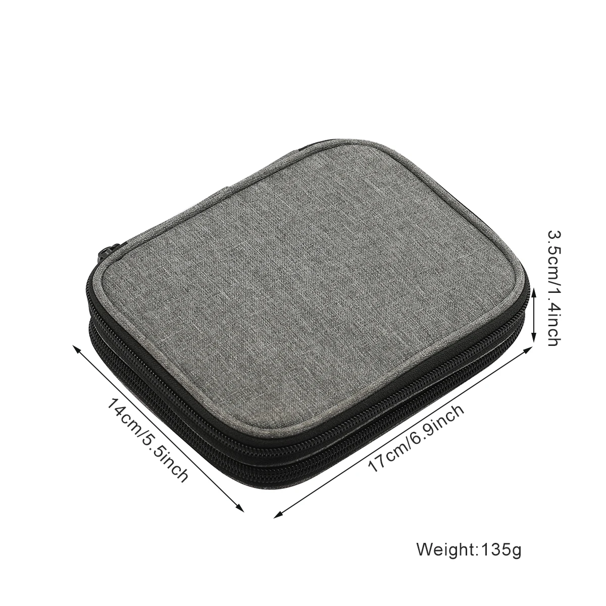

2021 Gray Color Storage bags Eco-friendly Knitting Kit Case Organizer Bag Three-dimensional Type Bag for Sewing Accessories