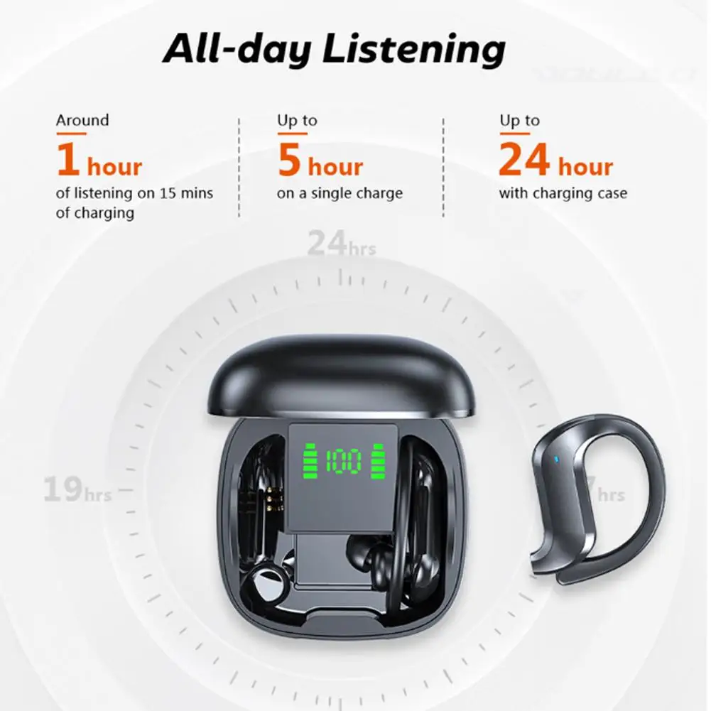 Беспроводные сенсорные наушники MD03 TWS Bluetooth 5 0 с цифровым дисплеем зарядным