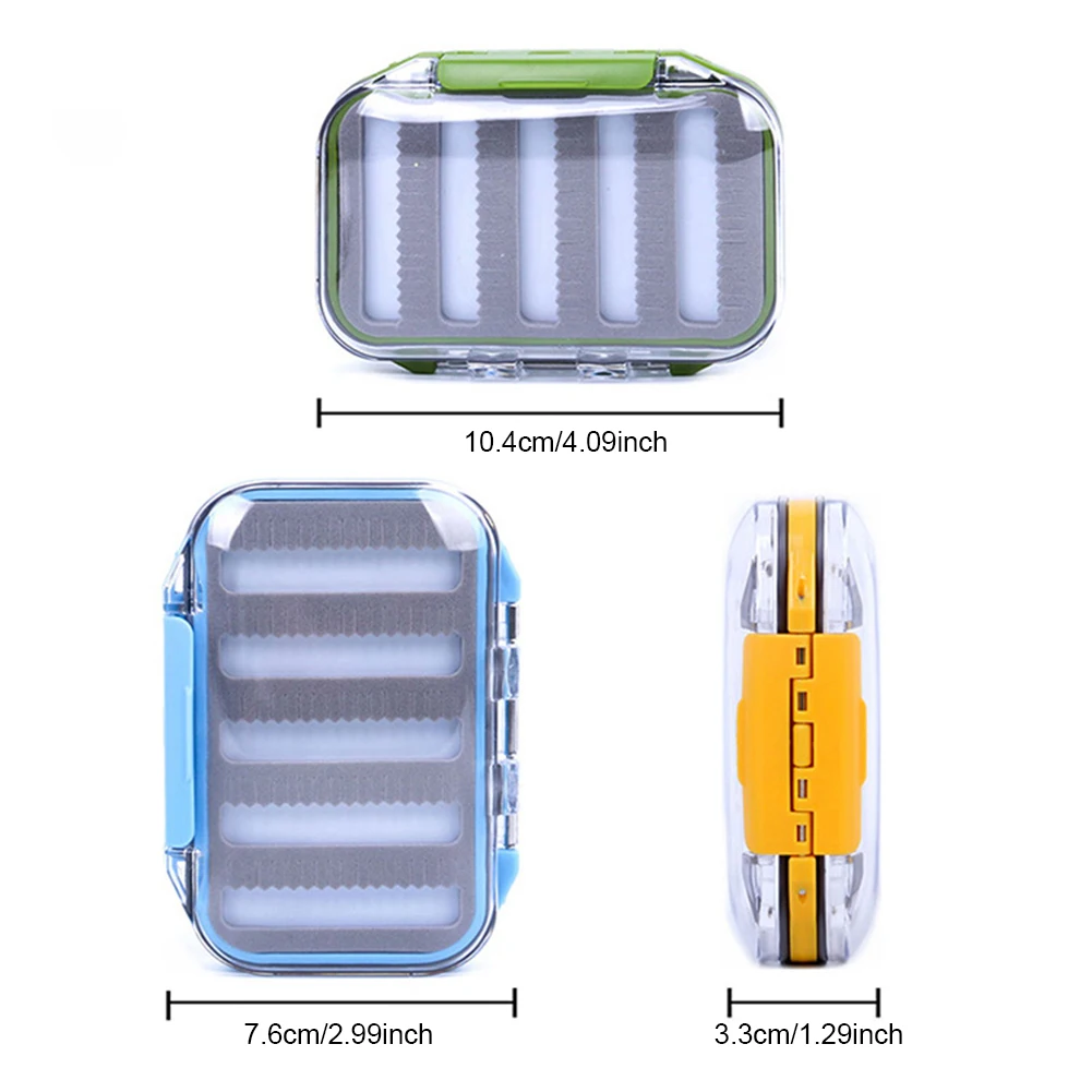 Fly Fishing Box двухсторонние водонепроницаемые пластиковые коробки для снастей