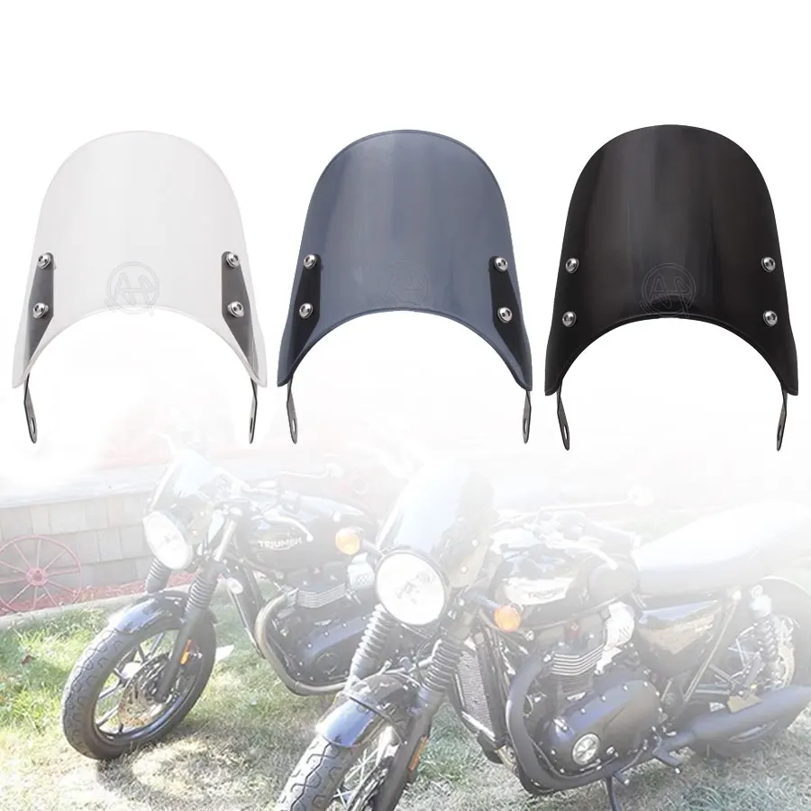 Ветрозащитный экран для Triumph Bonneville/SE/T100/T120 2001 2017 thruкстон 900 03 15 ветровые дефлекторы