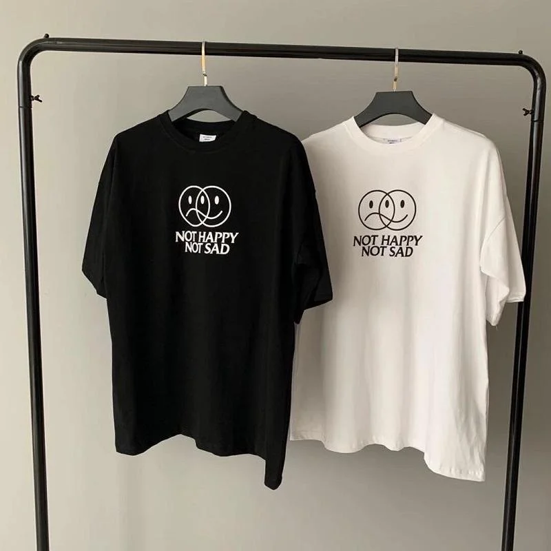 

22SS High Quality Smiley Printing Soft Fabric EU Size Vetements T Shirt Men Women Loose Fit Summer Skateboard Demon Slayer
