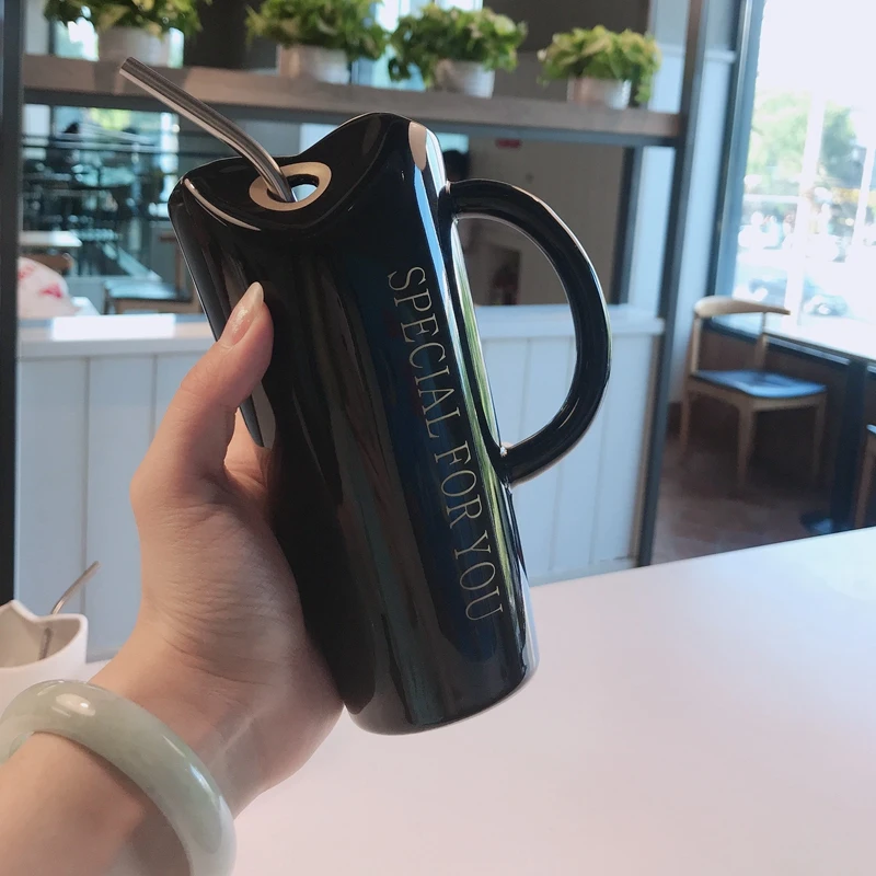 Креативная Милая Минималистичная индивидуальная керамическая кружка для