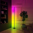 Напольный светодиодный RGB светильник 80 см, угловая лампа с дистанционным управлением, ночсветильник для спальни, гостиной, клуба, дома