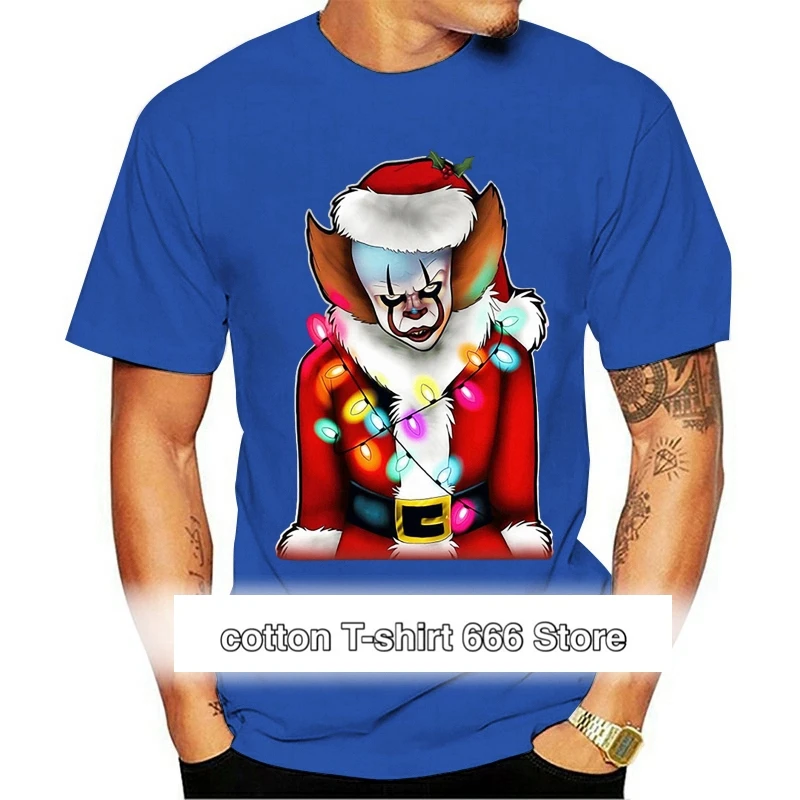 

Camiseta de ужас de Pennywise, Papá Noel, Рождество, ужас, se busca un globo