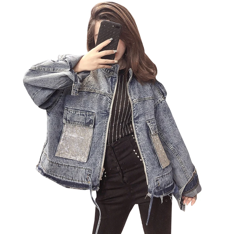 Джинсовая куртка Utumn Женская свободная базовая верхняя одежда из денима