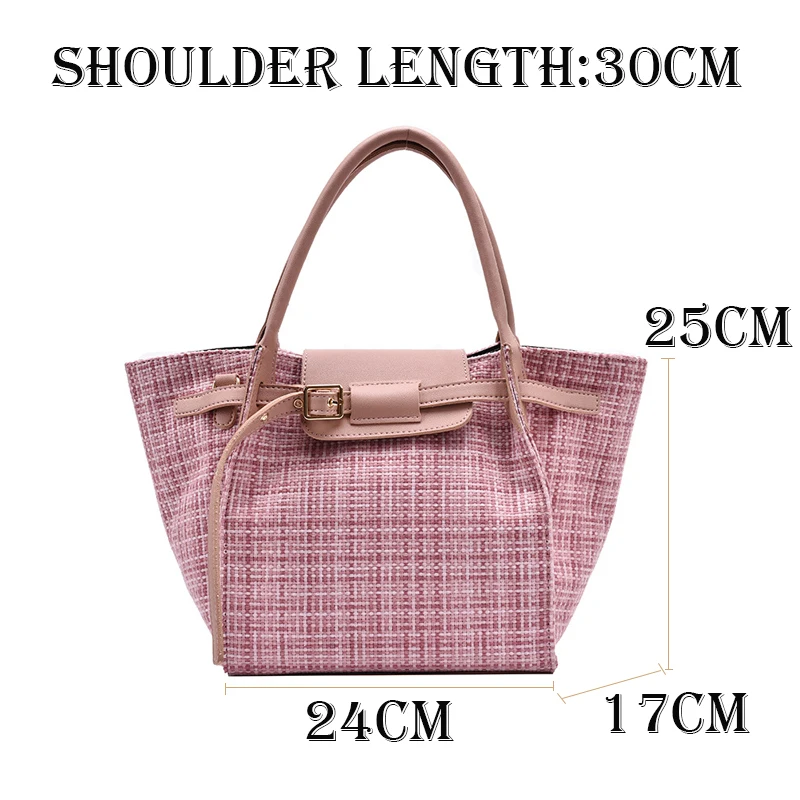 

Women Winter Handbags Women's woolen cloth Tote Bag Large Female Shoulder Bags Bolsas Femininas Femme Hand Bags