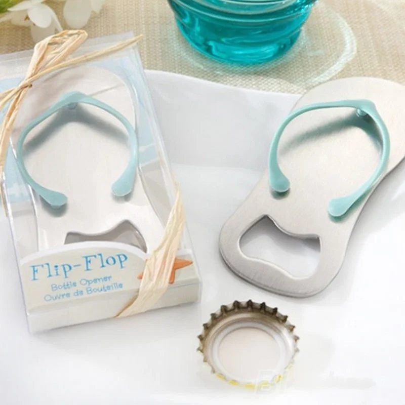 Серебряный металлический флип флоп из нержавеющей стали для обуви штопор