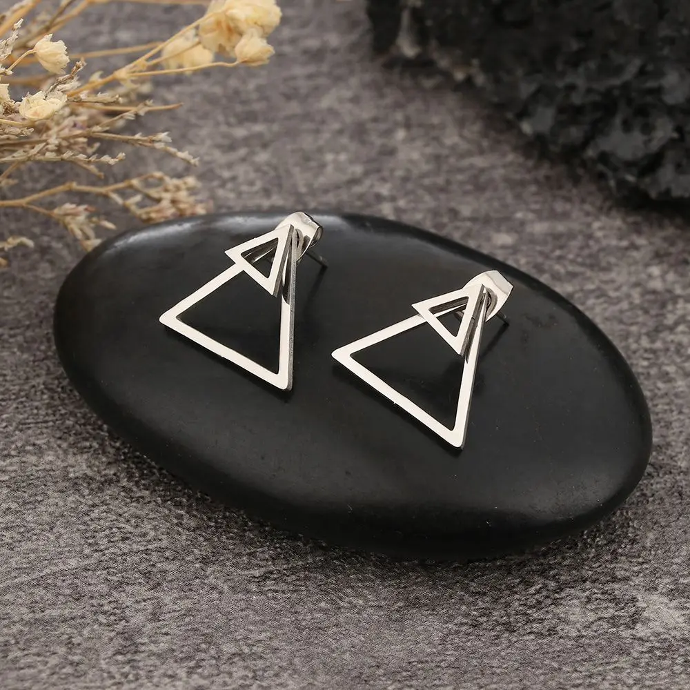 

Модные темпераментные серьги-гвоздики из нержавеющей стали, серебряные серьги-пазлы, звезда, Луна, лицо победы, мужские и женские серьги-гво...