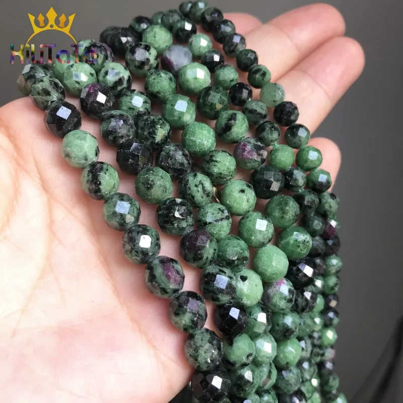 Круглые граненые бусины для бижутерии Аксессуары браслета 15 дюймов 6/8/10