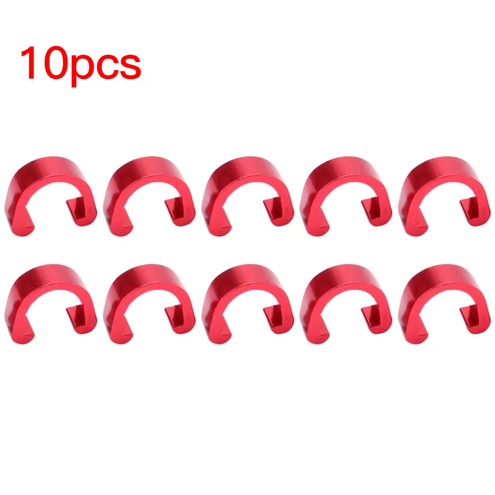 

MUQZI 10Pcs MTB Bike Bicycle Frame U Buckle For Brake Cable Housing Hose Tube Shifter Cable Guides Button Fixed Tubing Clips