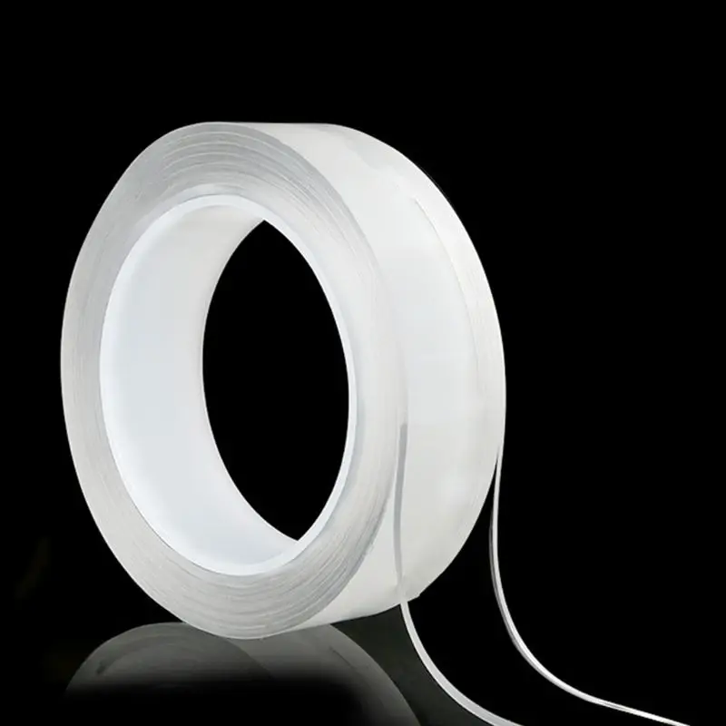 Бесшовное прозрачное акриловая Двусторонняя лента моющаяся Съемная