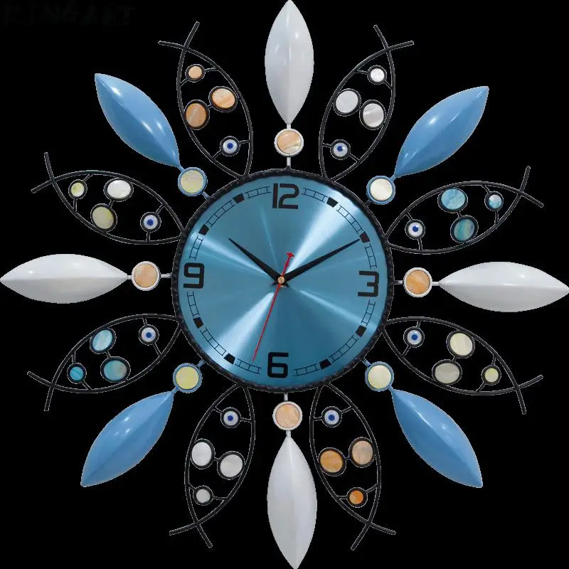 Большие железные настенные часы современный дизайн висячие для гостиной