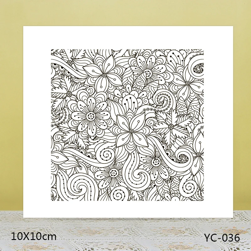 

ZhuoAng Long vine flower Transparent seal / sealed DIY scrapbook / album decoration card / seamless seal