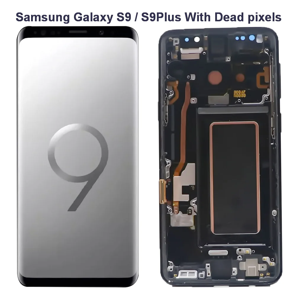Pantalla Lcd Original para Samsung Galaxy S9, G960, G960F, LCD S9 Plus, G965, G965F, S9 +, digitalizador de pantalla t&aacute;ctil con p&iacute;xeles muertos-0