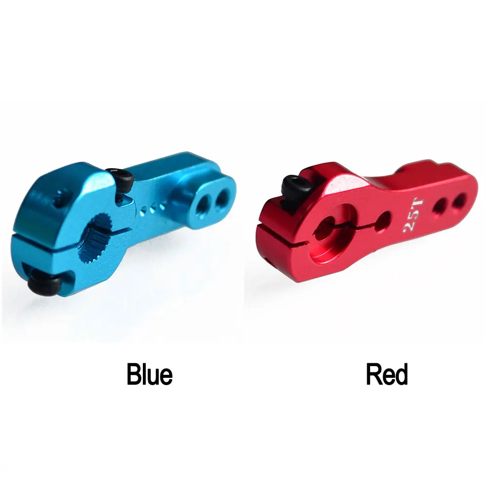 

Professional Red Blue MG995 MG946R MG996R MG945 S3003 Lightweight 25T Replacement Parts Easy Install Servo Horn Rocker Arm