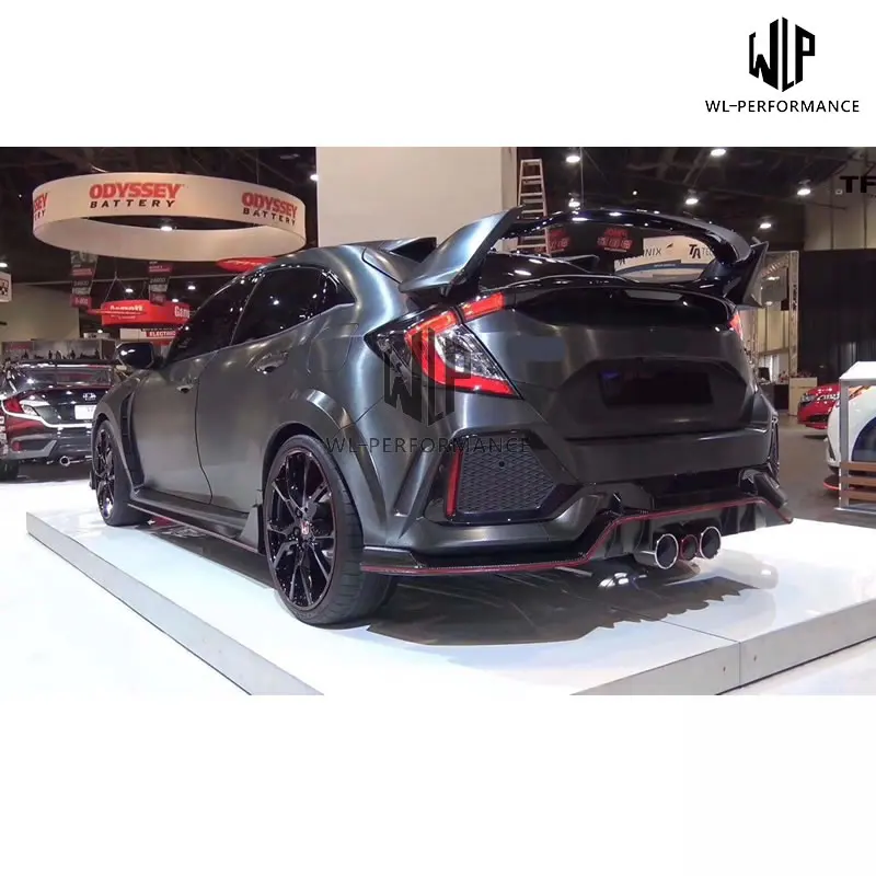 Стайлинг автомобиля Тип R style высокое качество ABS + Углеволокно задний спойлер
