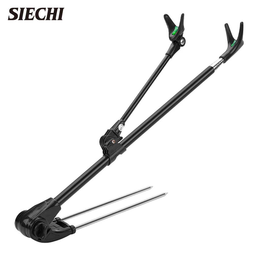 SIECHI High Quality 1.7M 2.1M Stainless Steel Telescoping Fishing Pole Hand Rod Holder Stand Bracket Adjustable Fishing Tool