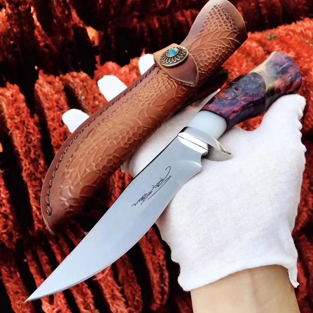 Ножи M390 порошковый Стальной Охотничий Нож мощный прямой нож для улицы