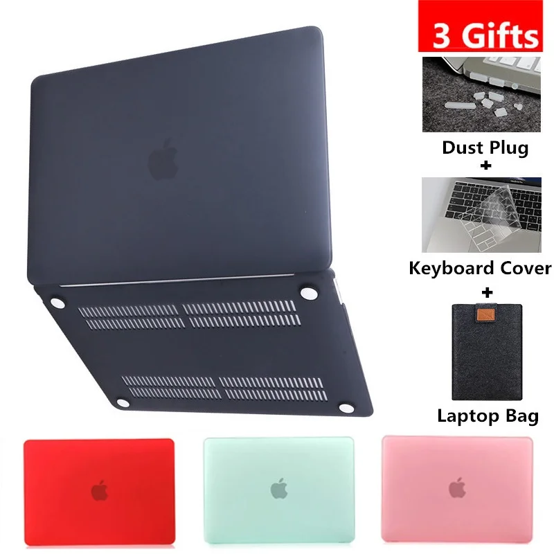 Новый матовый чехол для macbook air Pro retina возрастом 11 12 13 15 16 Сенсорная панель жесткий 3