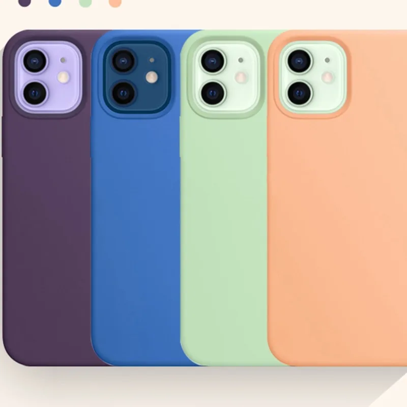 

Suitable for fluid silicone cover iPhone 12 Pro max, apple 12 animation cover,