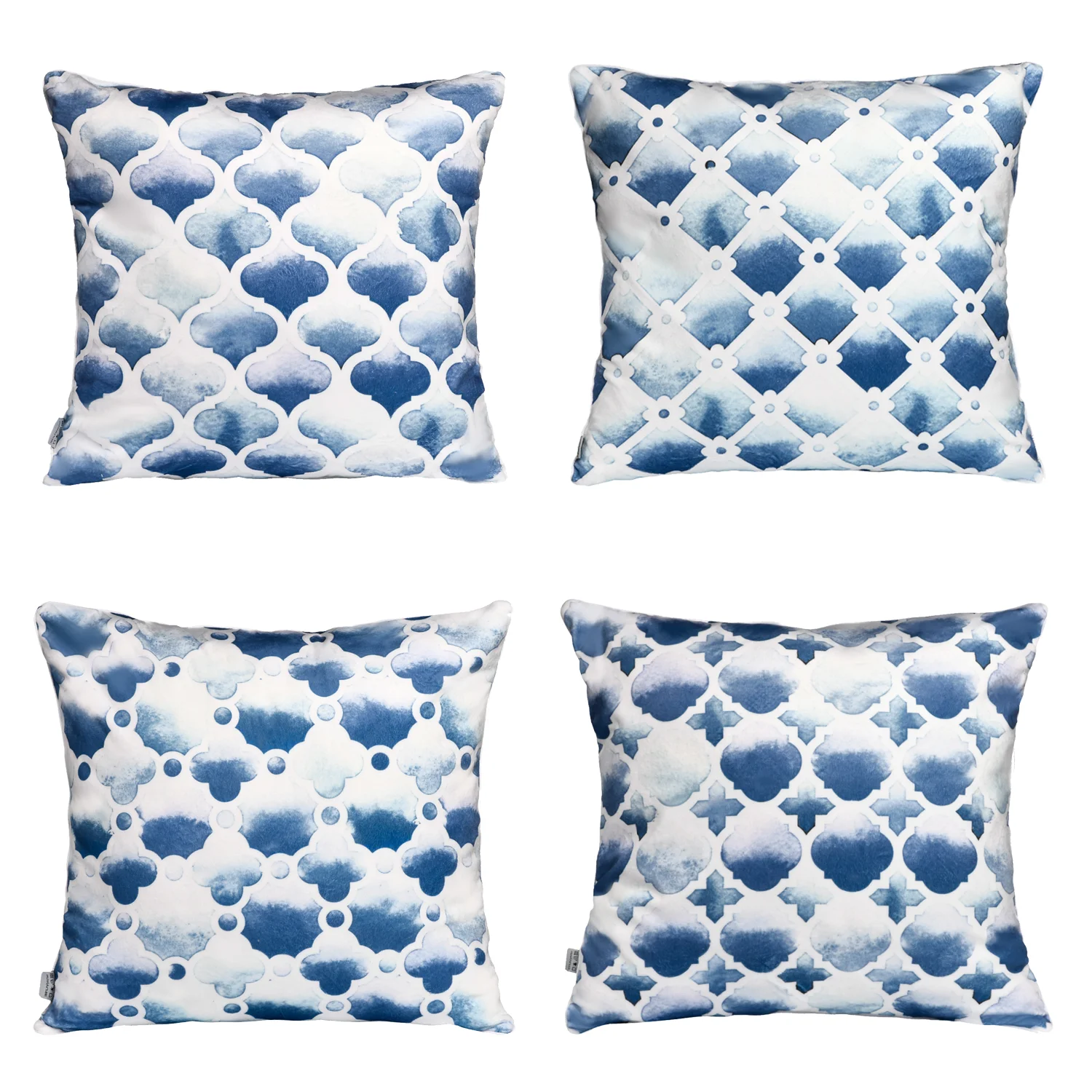 

MERRYLIFE 4pcs Fresh Ocean Pattern Waist Pillowcase Hot Modern Nordic Geometric Print Cushion Case Sofa Bed Decorative Pillows