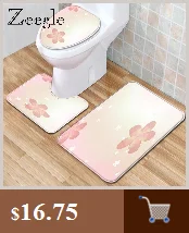 Zeegle 2 шт./компл. Ванная комната коврики для ванной комнаты Набор Non-slip Ванная комната коврики губка водопоглощение Ванная комната ковролин U Форма для туалета