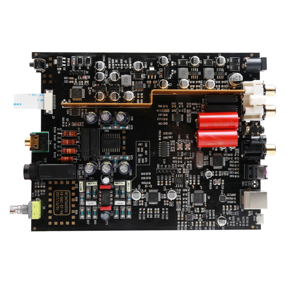 FX-AUDIO HiFi усилитель для наушников AK4490EQ USB DAC декодер TPA6120