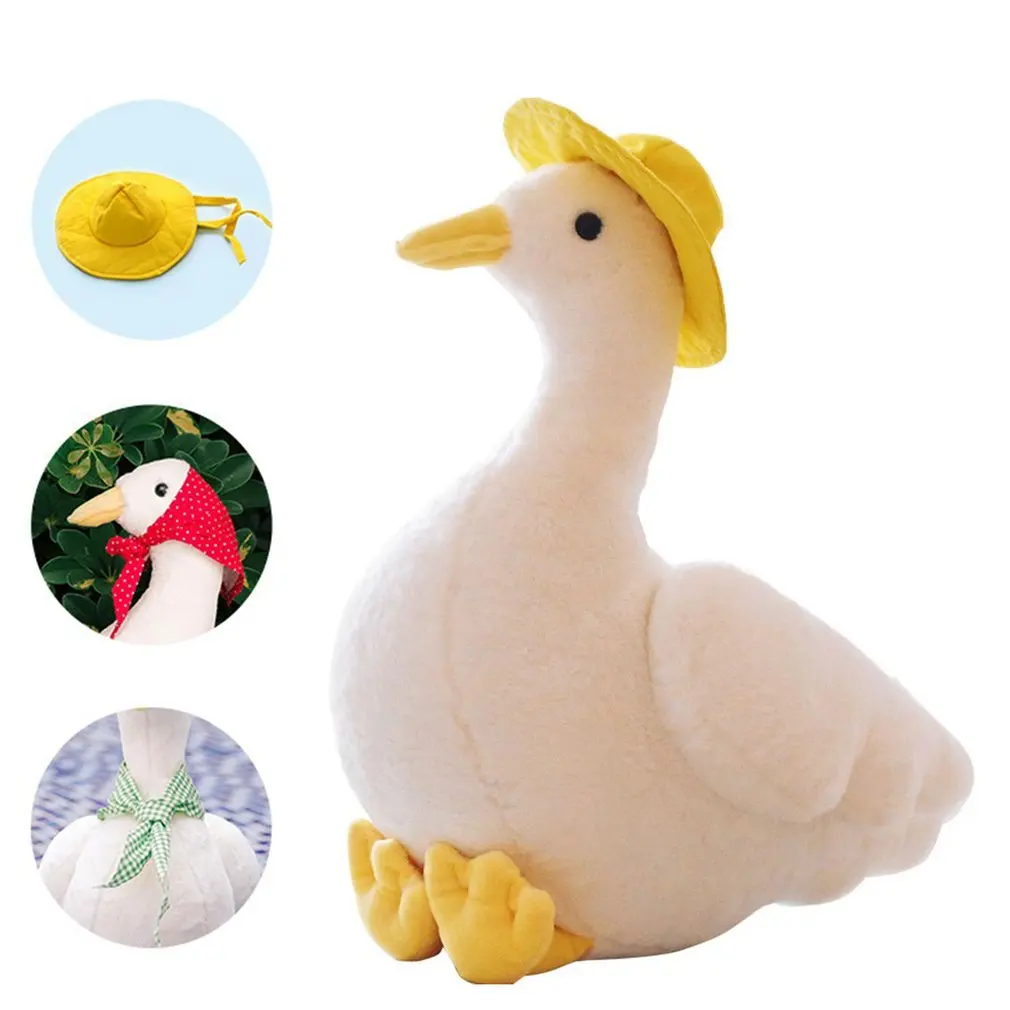 

Ins hot big white goose pillow plush toy cute sleeping pillow high quality stuffed doll funny sweet gift for friends kids