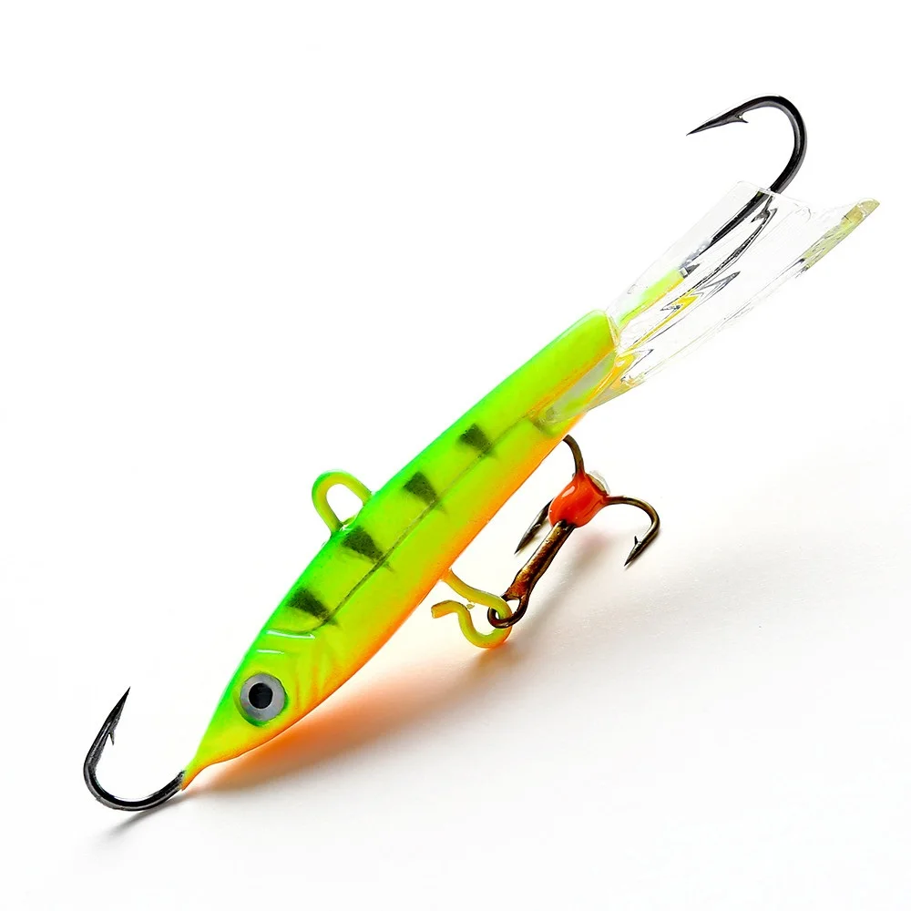 

Winter Ice Fishing Lure 3D Eyes Colorful Hard Bait Pesca Wobbler Lure ice Sea Jigging Bass Pike Wobbler Bait Fishing Tackle