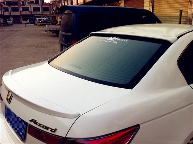 Для Accord спойлер на крышу 2008 2013 Honda ABS пластик Материал заднее крыло автомобиля