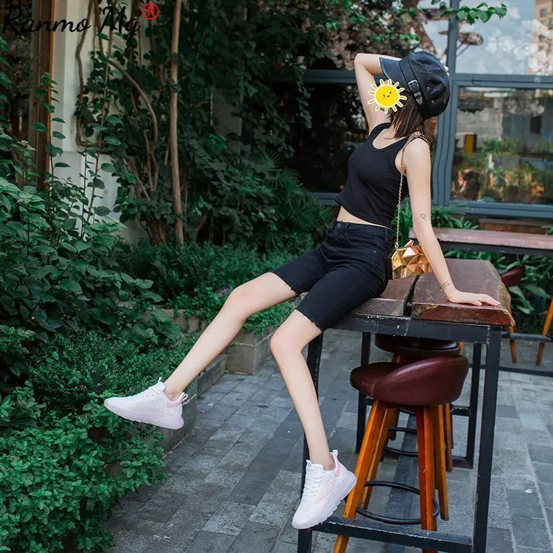 

New Women Sneakers Fashion Women Casual Shoes 2021 Flats Platform Fly Weave Women Shoes Luminous Comfortable Light White Shoes