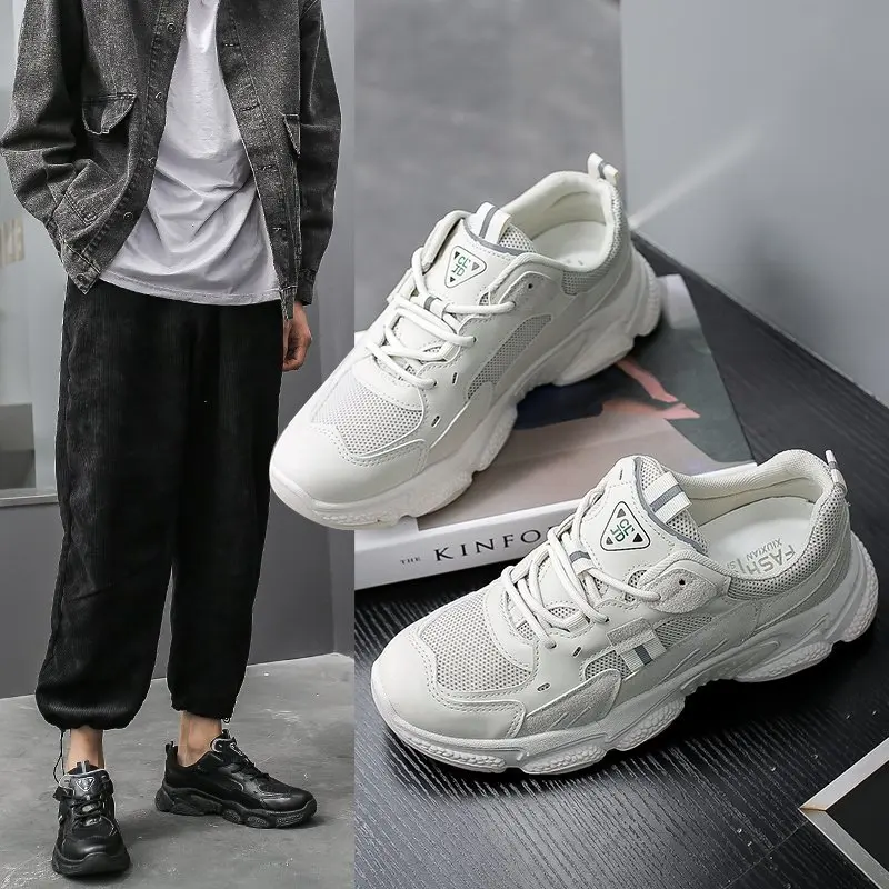 

KQTT48 Casual Shoes Trainers Lace-Up Platform Sneakers