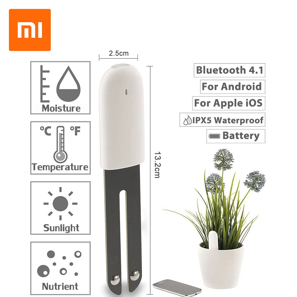 Умный тестер HHCC для мониторинга флоры сада травы почвы воды|Смарт-гаджеты| |