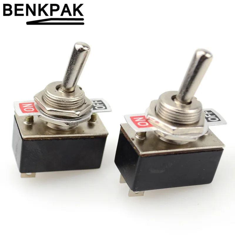 BENKPAK 12 мм 2 контактный переключатель ВКЛ ВЫКЛ|on-off switch|on-off toggle switch |