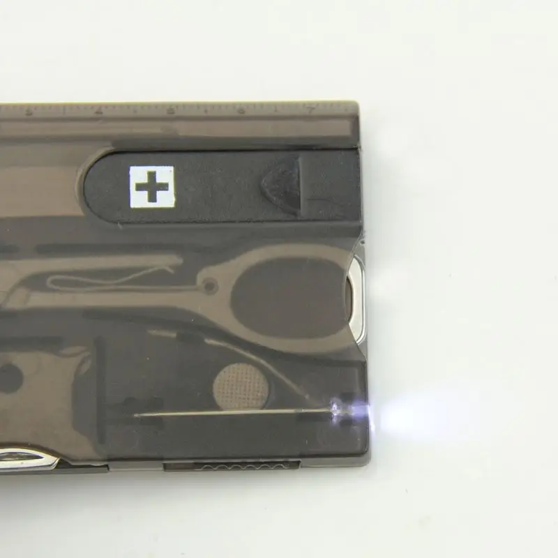 Handy Multifunctional Survival Camping Tool Card Knife LED Light Magnifier New | Спорт и развлечения