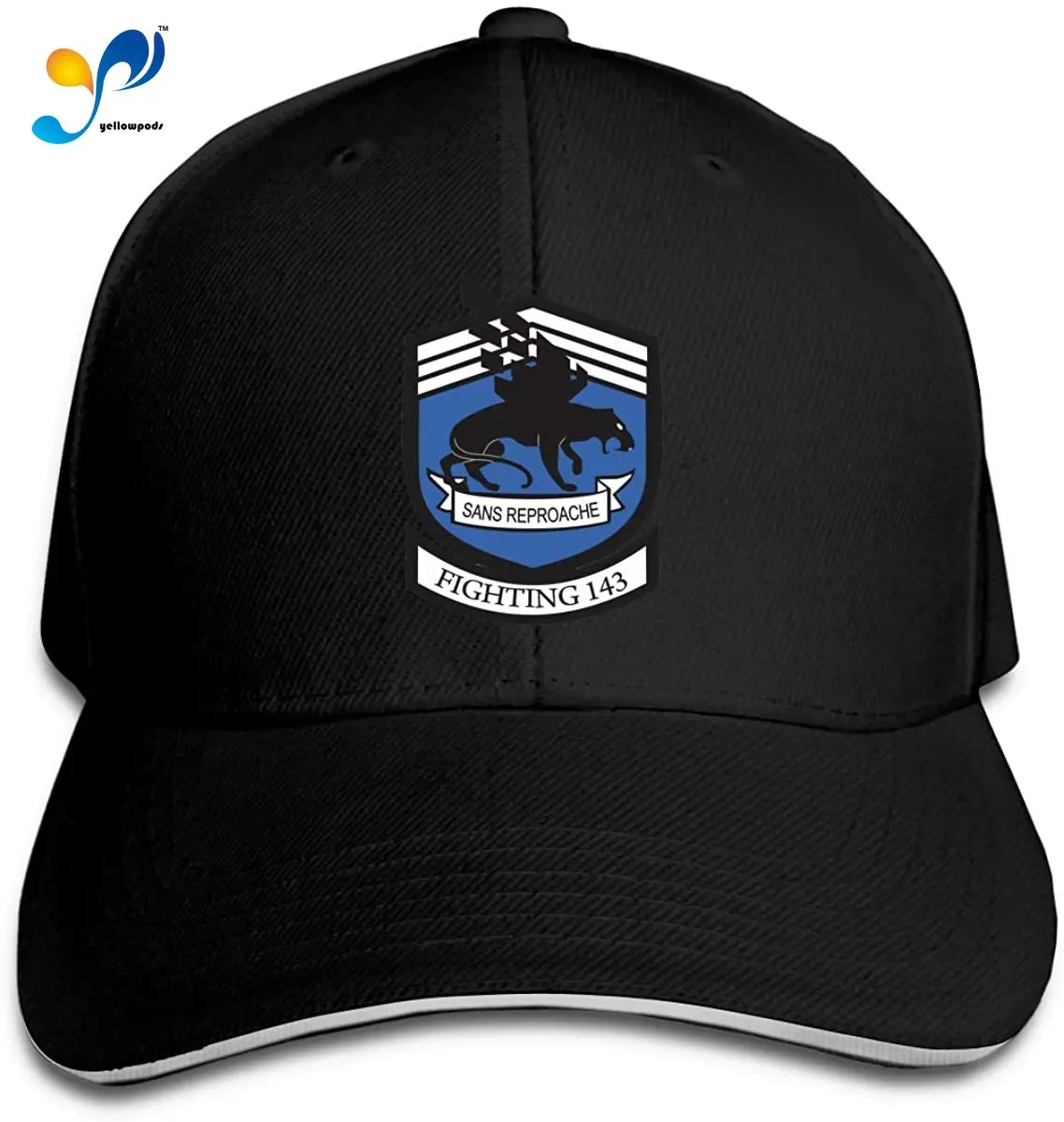 

143 'Fighting 143 San Reproche' Patch Men Cotton Classic Baseball Cap Adjustable Size