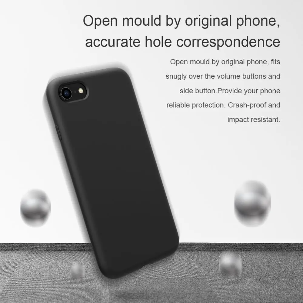 Чехол для iphone 11 чехол se 2020 12 NILLKIN гибкий жидкий силиконовый мягкая задняя крышка