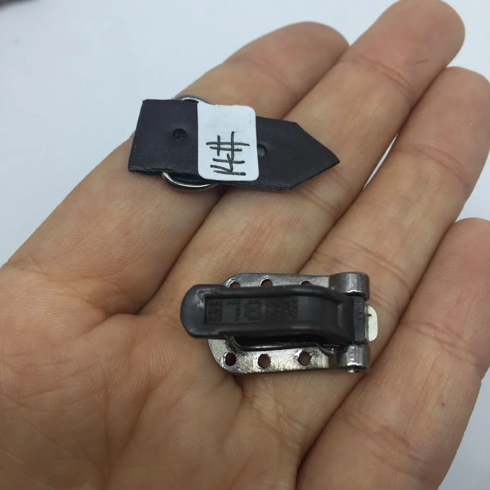 Красочные металлические/кожаные невидимые Unbuckled, DIY мешок крепежа ленты для шубы пряжки S0466H