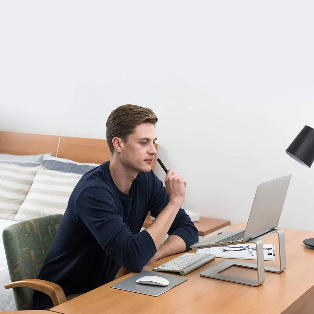 

Laptop Stand Desk Riser Aluminum Support Notebook Holder Base Tablet Desktop Cooling Stand for Apple MacBook Pro Air 11-17 inch