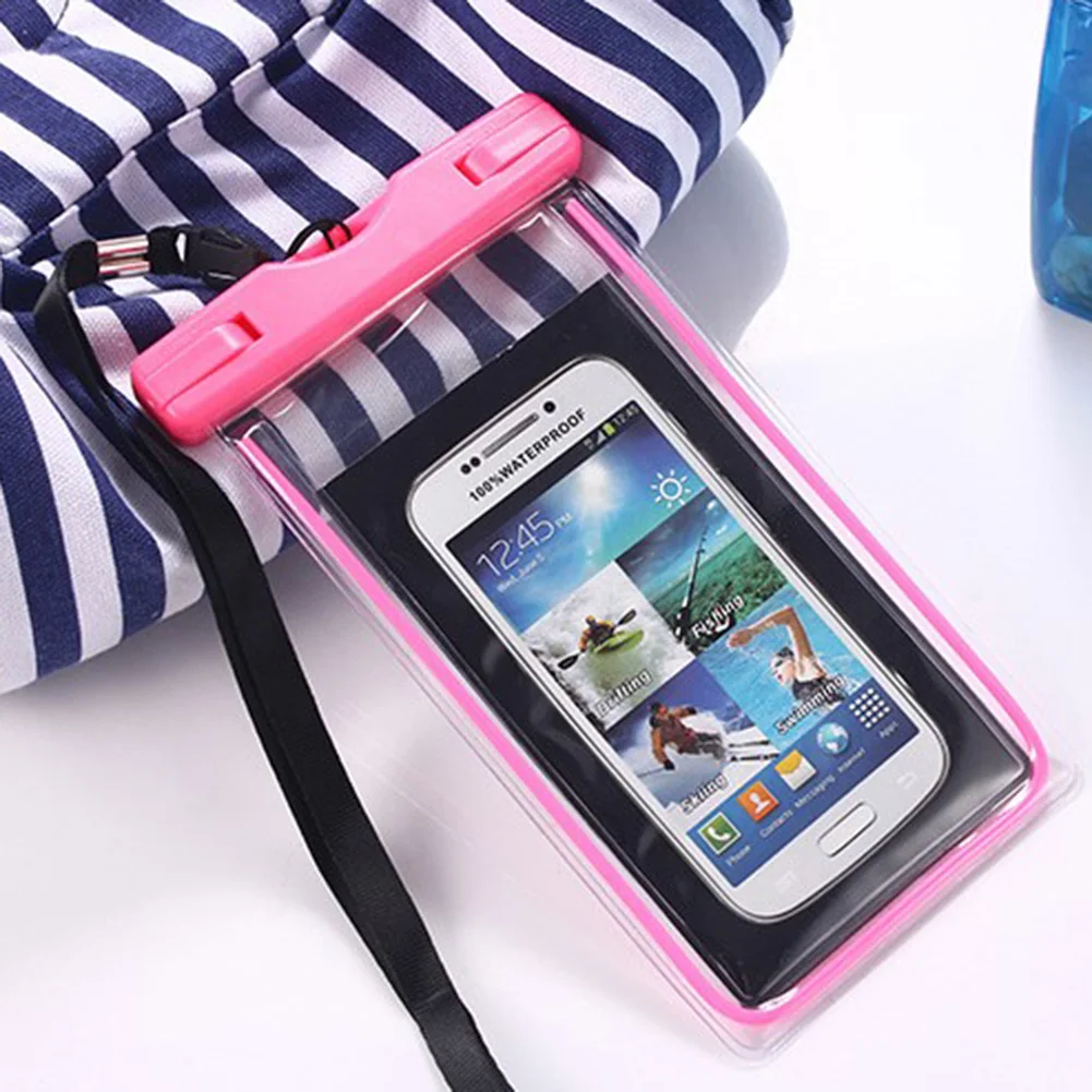 

Universal Full View Waterproof Bag Case Transparent Touch Screen Rainproof Storage Bag For Swimming Kayaking Drifting Surfing