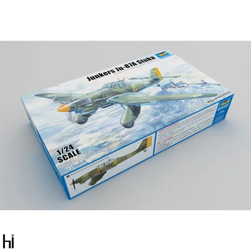 Trumpeter 02420 1:24 German Junkers ju-87a Stuka Bomber Plane Aircraft Military Assembly Plastic Model Building Kit