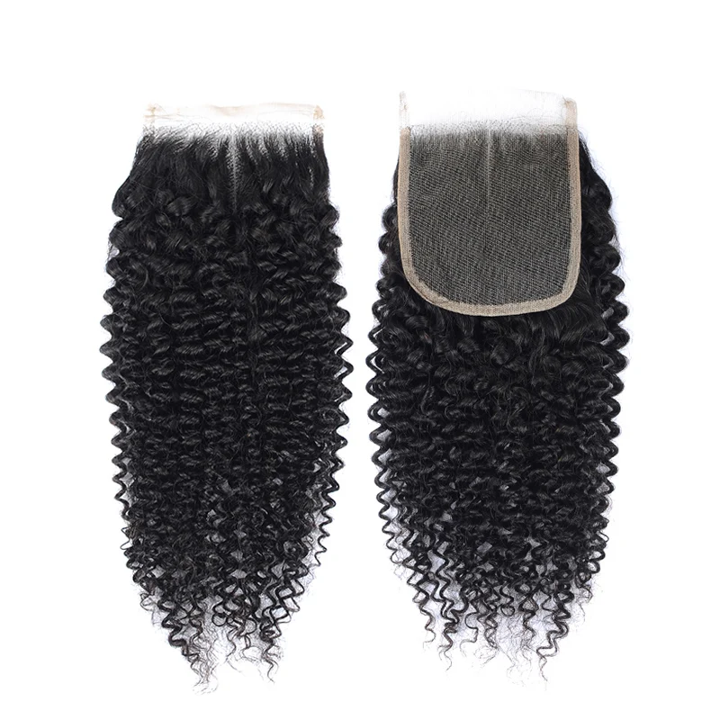 Remyblue, перуанские пряди, с закрытием, натуральный цвет, афро кудрявые человеческие волосы, 3 пряди, с закрытием, волосы remy, пряди