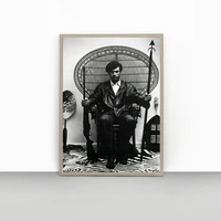 huey newton photography high quality print rattan throne chair print civil rights black panthers home d%c3%a9cor wall art