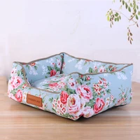 winter warm pet house soft fleece dog beds printed pet dog cushion sofa waterproof kennel nest for cat puppy small dogs