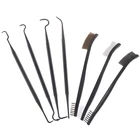 7 шт.компл. новая практичная щетка из стальной проволоки 3 шт. + набор из 4 шт. палочек универсальный набор для чистки пистолета охоты инструмент для чистки