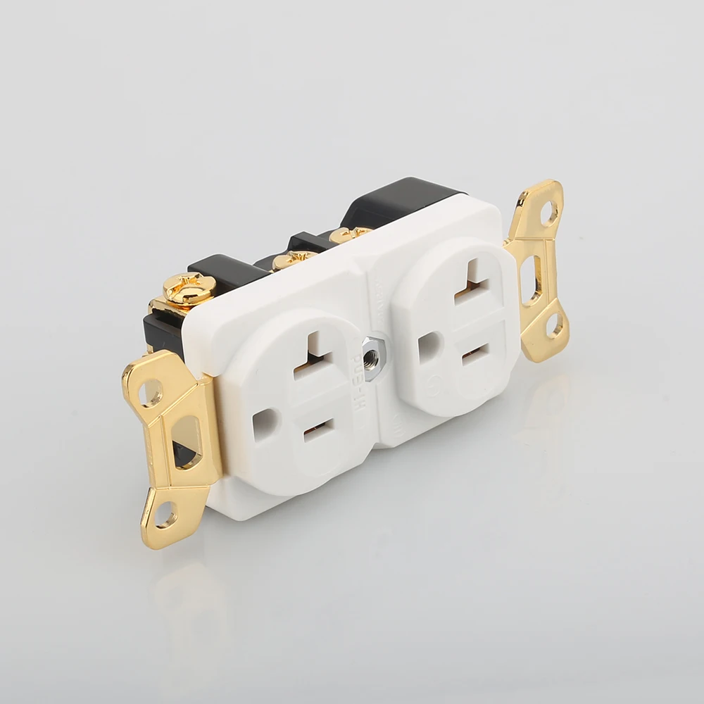 Hi-End Beryllium медь позолоченный AC 20A розетка распределитель питания 1 шт