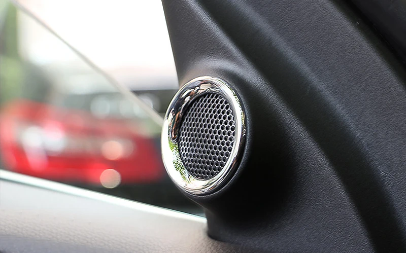 

For Jeep Grand Cherokee 2011-2018 Car Accessories Interior ABS Front A Pillar Speaker Circle Frame Cover Trim