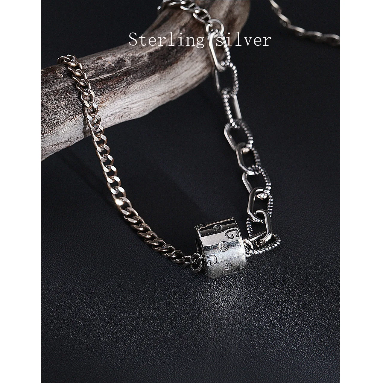 Стерлингового серебра 925 Цепочки и ожерелья для женщин в стиле ретро тренд