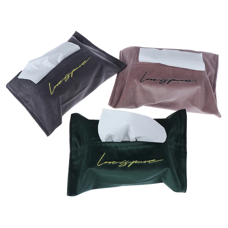 Автомобильная коробка для салфеток скандинавский бархатный держатель контейнер